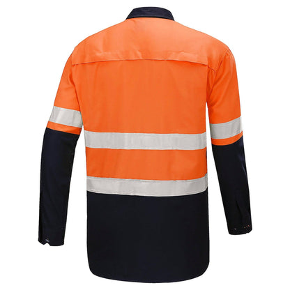 Big Bee Men's Hi Vis Shirts Reflective Tape, Long Sleeve - Big Bee