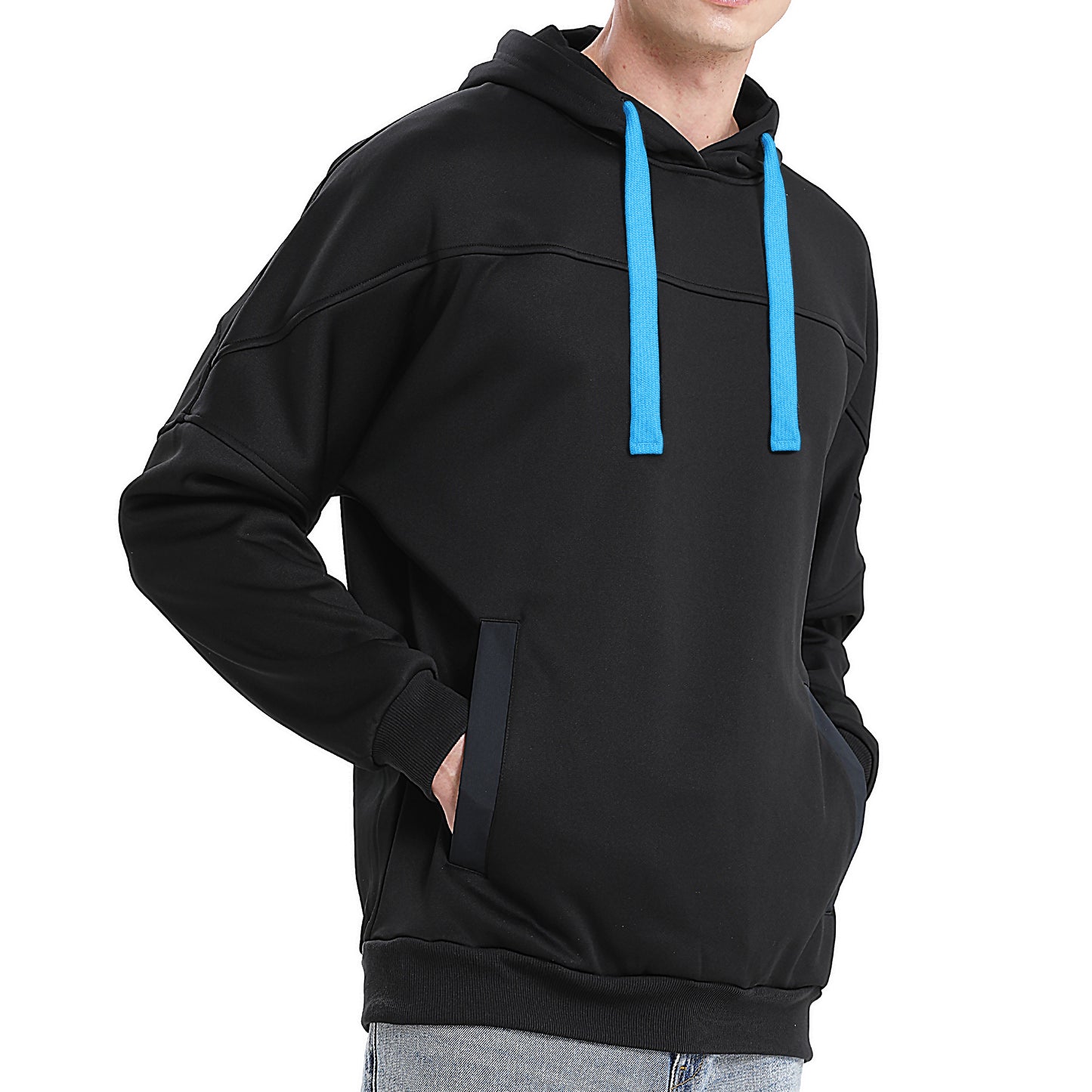 ISUSI Contrast Hoodie Jumper – Fleece Pullover, 13 Colours