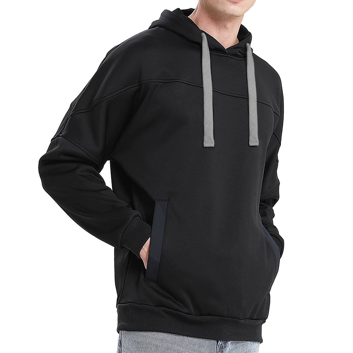 ISUSI Contrast Hoodie Jumper – Fleece Pullover, 13 Colours