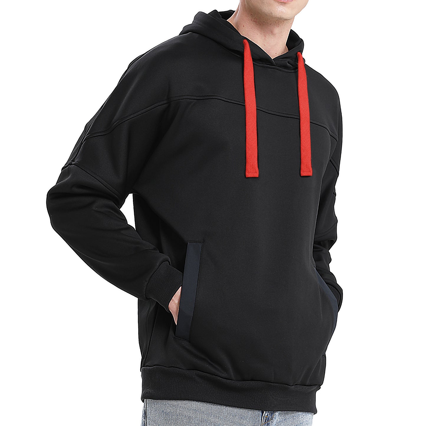 ISUSI Contrast Hoodie Jumper – Fleece Pullover, 13 Colours