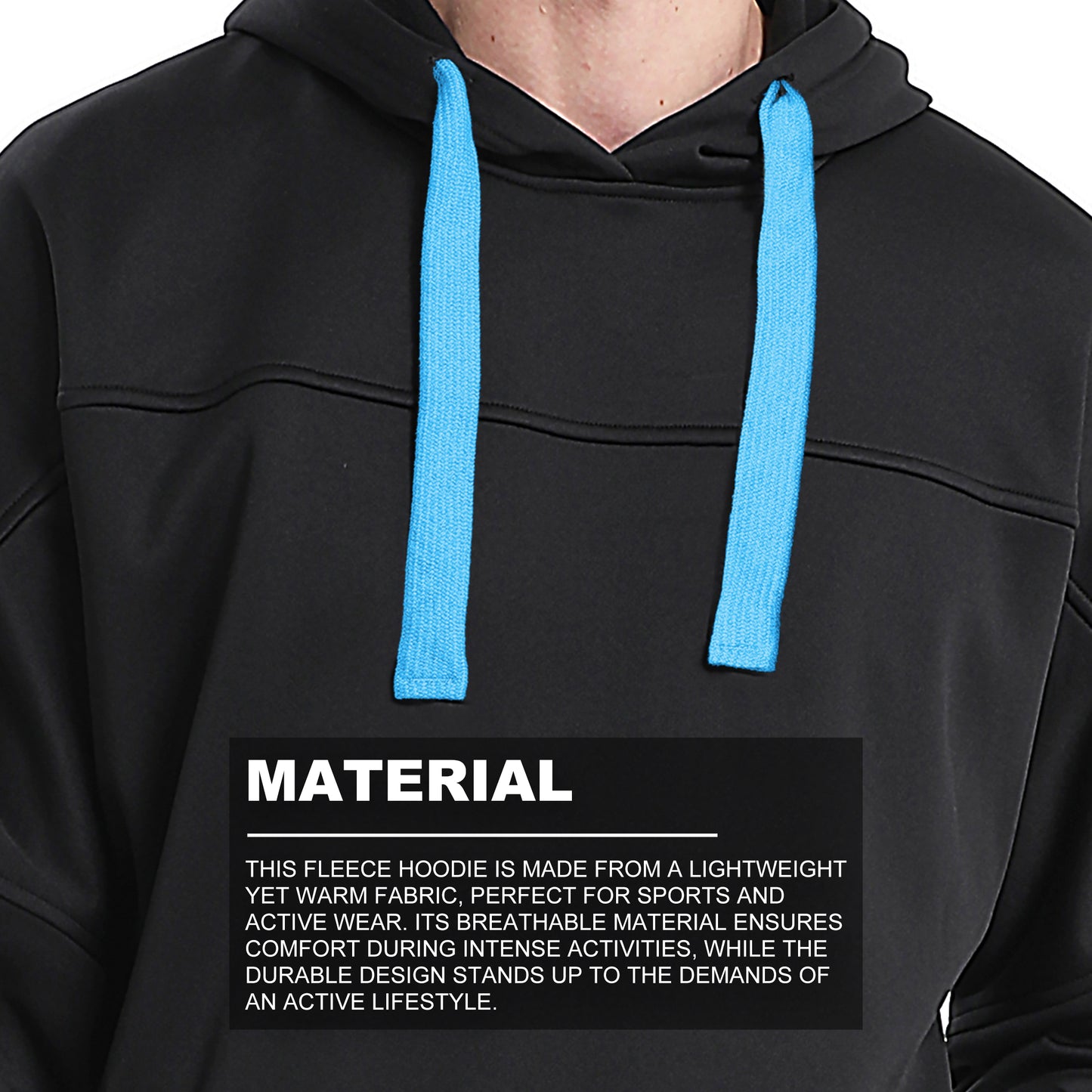 ISUSI Contrast Hoodie Jumper – Fleece Pullover, 13 Colours