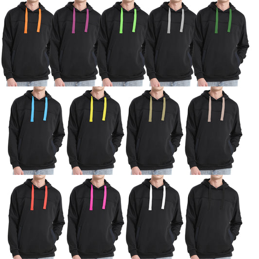 ISUSI Contrast Hoodie Jumper – Fleece Pullover, 13 Colours