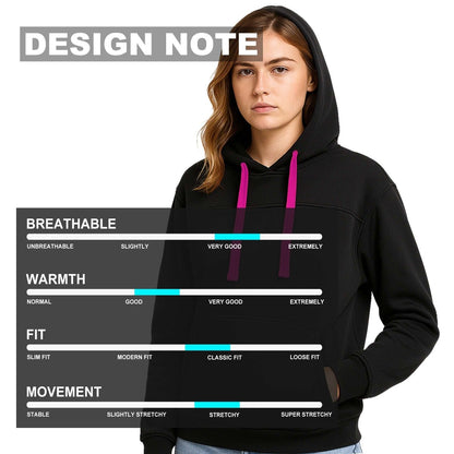 ladies fly hoodie design notes – Big Bee Workwear