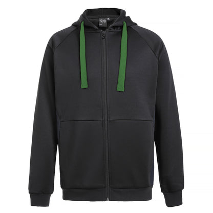 ISUSI Contrast Hoodie Jumper – Full Zip Fleece, 13 Colours