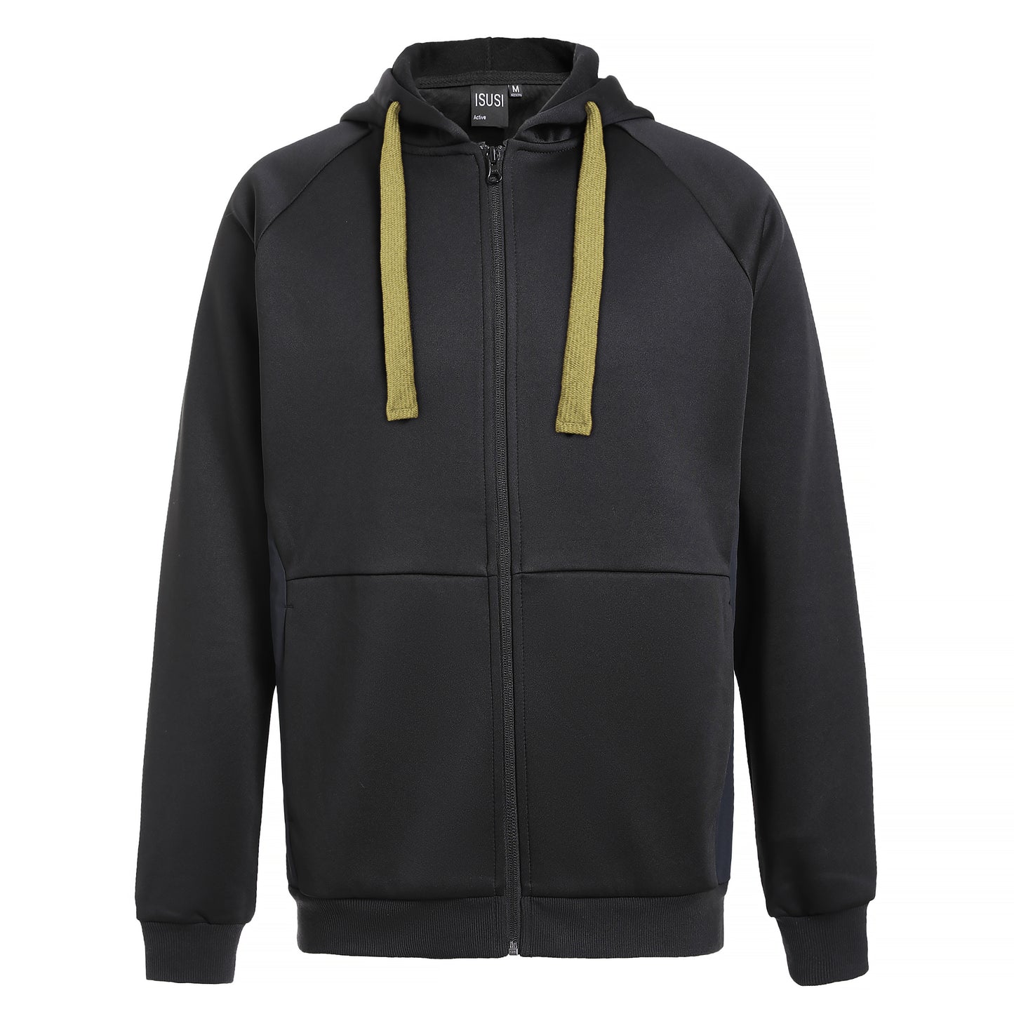 ISUSI Contrast Hoodie Jumper – Full Zip Fleece, 13 Colours