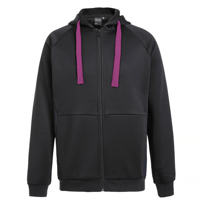 ISUSI Contrast Hoodie Jumper – Full Zip Fleece, 13 Colours