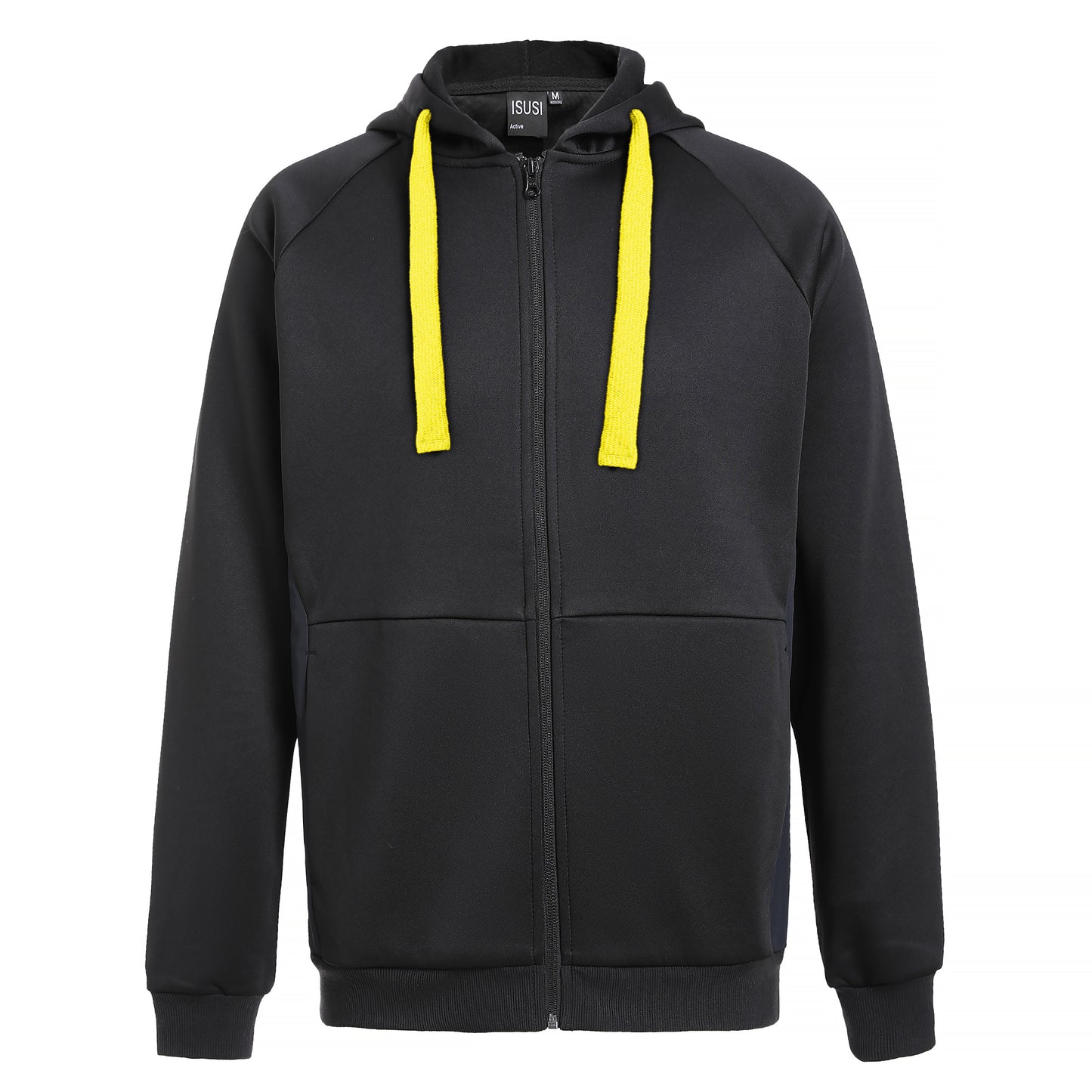 ISUSI Contrast Hoodie Jumper – Full Zip Fleece, 13 Colours