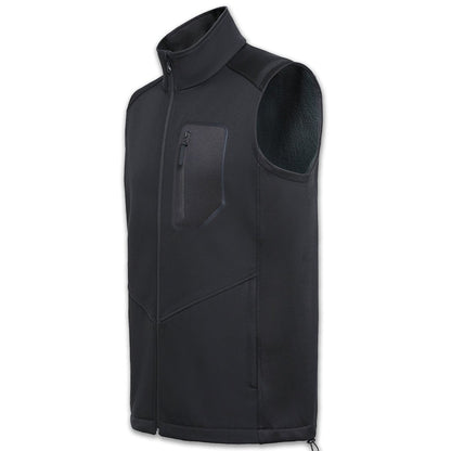 i.t. softshell vest in black, side – ISUSI