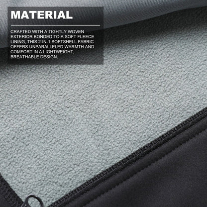 i.t. softshell vest fabric close-up with info – ISUSI