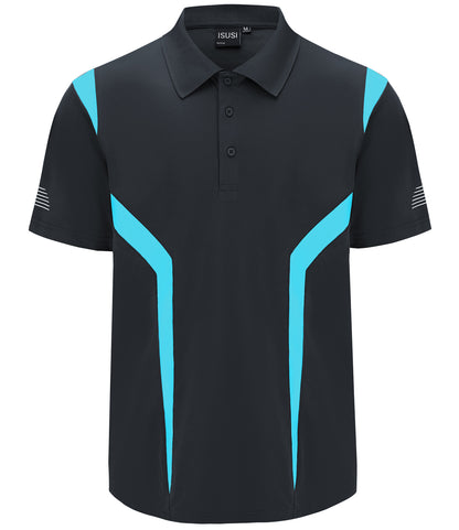 ISUSI Summit Men’s Polo Shirt – Short Sleeve, Moisture-Wicking, Multiple Colours