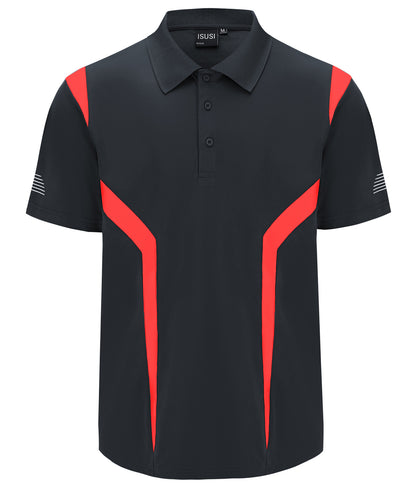 ISUSI Summit Men’s Polo Shirt – Short Sleeve, Moisture-Wicking, Multiple Colours