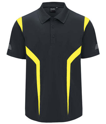 ISUSI Summit Men’s Polo Shirt – Short Sleeve, Moisture-Wicking, Multiple Colours