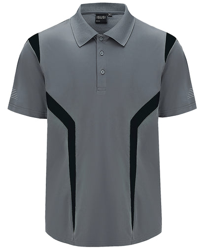 ISUSI Summit Men’s Polo Shirt – Short Sleeve, Moisture-Wicking, Multiple Colours