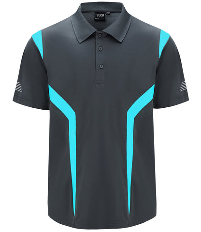 ISUSI Summit Men’s Polo Shirt – Short Sleeve, Moisture-Wicking, Multiple Colours