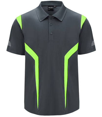 ISUSI Summit Men’s Polo Shirt – Short Sleeve, Moisture-Wicking, Multiple Colours