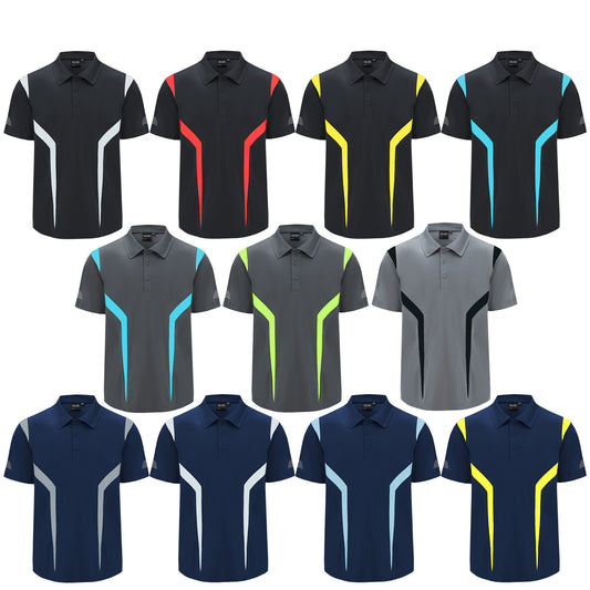 ISUSI Summit Men’s Polo Shirt – Short Sleeve, Moisture-Wicking, Multiple Colours