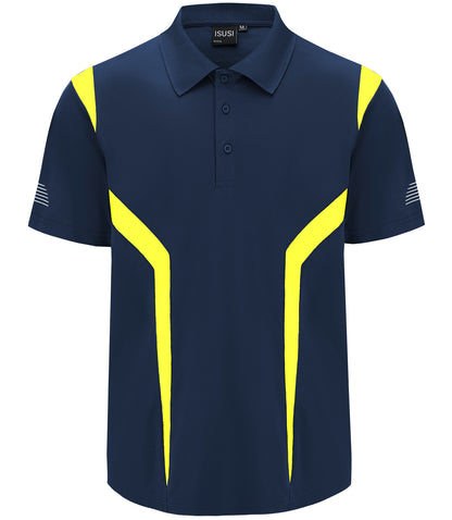 ISUSI Summit Men’s Polo Shirt – Short Sleeve, Moisture-Wicking, Multiple Colours