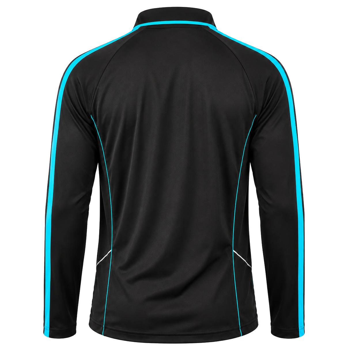 ISUSI Flow Mens Long Sleeve Polo Shirt – Lightweight, Moisture-Wicking