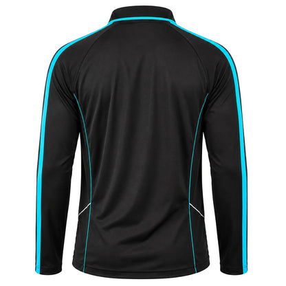 ISUSI Flow Mens Long Sleeve Polo Shirt – Lightweight, Moisture-Wicking