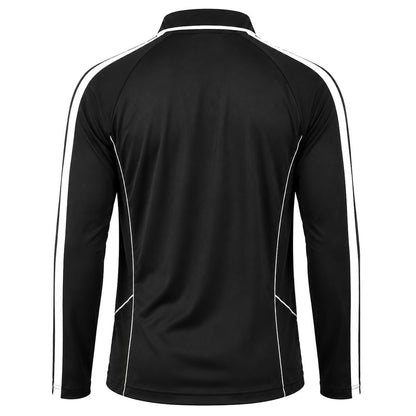 ISUSI Flow Mens Long Sleeve Polo Shirt – Lightweight, Moisture-Wicking