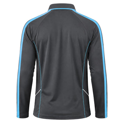 ISUSI Flow Mens Long Sleeve Polo Shirt – Lightweight, Moisture-Wicking