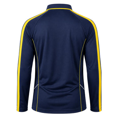 ISUSI Flow Mens Long Sleeve Polo Shirt – Lightweight, Moisture-Wicking