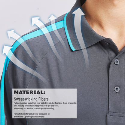 ISUSI Flow Men’s Polo Shirt – Short Sleeve, Lightweight, Multiple Colours