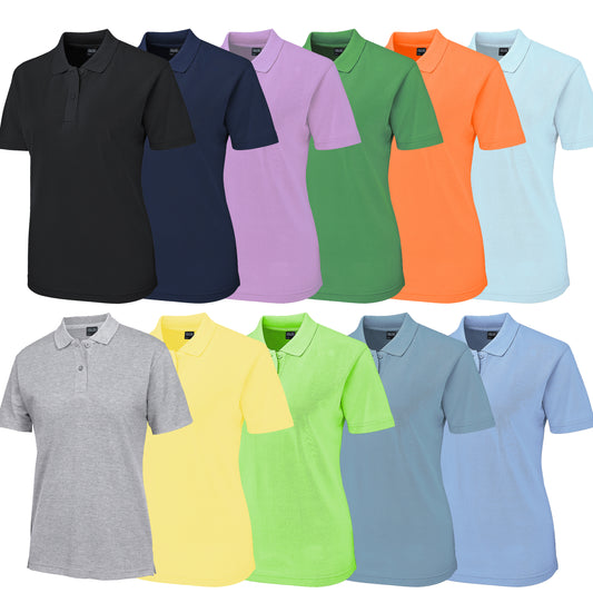 ISUSI Everyday Ladies Polo Shirt – Cotton Blend, UPF 30+, Multiple Colours