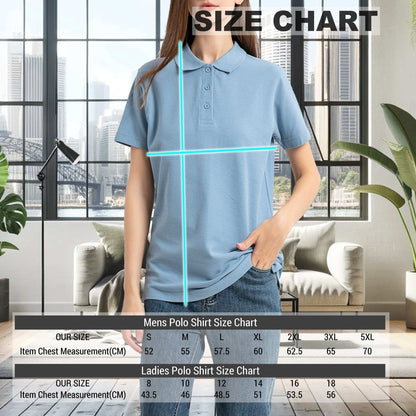 cotton blend polo shirt size chart – Big Bee Workwear