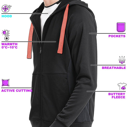 ISUSI Contrast Hoodie Jumper, Full Zip - Big Bee