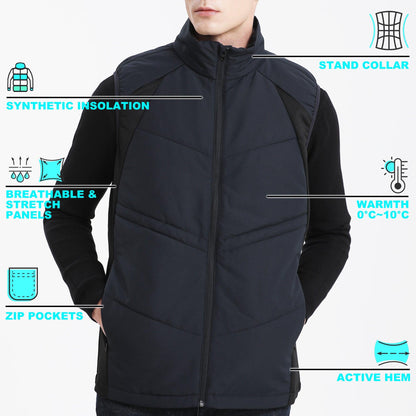 ISUSI Elite Puffer Vest, Vegan Quilted Down Vest - Big Bee
