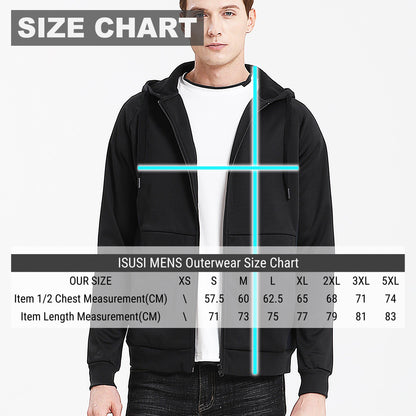 ISUSI Zip Hoodie Jumper Fleece Sweatshirts Contrast drawstring - Big Bee